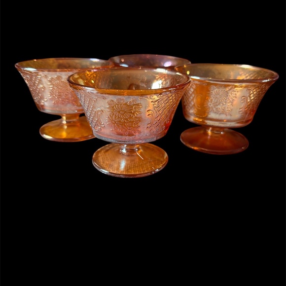 Carnival Glass Other - 4 Vintage Federal Glass Company Carnival Glass bowls